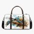 Abstract ocean turtle 3d travel bag