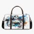 Abstract ocean turtle 3d travel bag