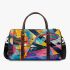 Abstract painting in the style of kandinsky 3d travel bag