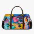 Abstract painting in the style of kandinsky 3d travel bag