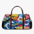 Abstract painting in the style of kandinsky with bright colors 3d travel bag