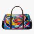 Abstract painting in the style of kandinsky with bright colors 3d travel bag