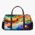 Abstract painting of colorful shapes and circles 3d travel bag
