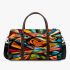 Abstract painting of fish vibrant colors geometric 3d travel bag