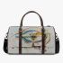 Abstract painting with simple lines and shapes 3d travel bag