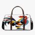 Abstract rooster colorful geometric abstract minimalist 3d travel bag