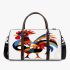 Abstract rooster colorful geometric abstract minimalist 3d travel bag