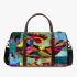 Abstract rooster colorful geometric abstract minimalist 3d travel bag