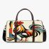 Abstract rooster with simple shapes and lines 3d travel bag