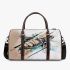 Abstract tattoo design of a sea turtle 3d travel bag