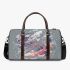 Abstract two fish with swirling water patterns and soft 3d travel bag