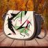 Abstract vector illustration of an abstract shape saddle bag