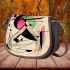 Abstract vector illustration of an abstract shape saddle bag