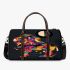 Abstract vector illustration of animal in colorful geometric shapes 3d travel bag