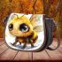 Adorable baby honey bee with big beautiful eyes 3d saddle bag