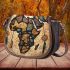 african map and dream catchers Saddle Bag