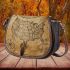 american old map and dream catcher Saddle Bag