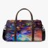 An abstract digital art piece featuring vibrant colors and shapes 3d travel bag