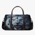 Angry white lion with dream catcher 3d travel bag