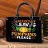 autumn leaves and pumpkins please Small Handbag