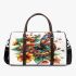 Beautiful colorful butterfly among flowers 3d travel bag