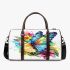 Beautiful colorful butterfly among flowers 3d travel bag