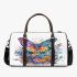 Beautiful colorful butterfly among flowers 3d travel bag