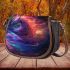 Beautiful colorful fantasy horse with long hair saddle bag