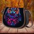 Beautiful colorful owl saddle bag