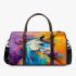 Beautiful colorful unicorn painting 3d travel bag