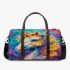 Beautiful colorful unicorn painting 3d travel bag