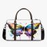 Beautiful colorful watercolor butterfly 3d travel bag