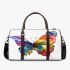 Beautiful colorful watercolor butterfly 3d travel bag