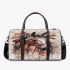 Beautiful elegant horse with indian feather headdress 3d travel bag
