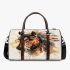 Beautiful elegant horse with native american feather headdress 3d travel bag