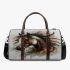 Beautiful painting of an indian horse with feathers 3d travel bag