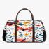 Beautiful spring pattern with butterflies and flowers 3d travel bag