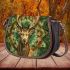 Beautiful stag with large antlers saddle bag