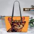 Bengal Cat as a Pop Culture Icon 2 Leather Tote Bag