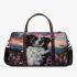 Black and white border collie in the foreground 3d travel bag