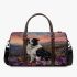 Black and white border collie in the foreground 3d travel bag