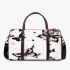 Black and white butterfly pattern with pink stars and flowers 3d travel bag