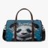 Black and white cute panda with blue eyes 3d travel bag