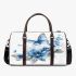 Blue butterfly and blue flowers 3d travel bag