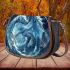 blue whit dragon anime with dream catcher Saddle Bag