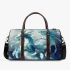 Blue whit dragon anime with dream catcher 3d travel bag