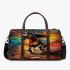 Brown horse galloping in the wind 3d travel bag