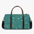 Butterflies and flowers scattered across 3d travel bag