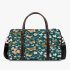 Butterflies and flowers scattered across 3d travel bag