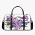 Butterflies and purple flowers 3d travel bag